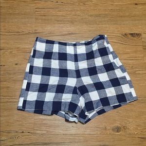 Old Navy Blue Checkered Shorts